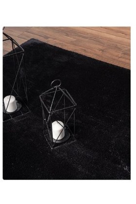 Loft Washable Black Rug