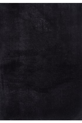 Black washable rug