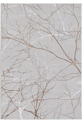 Rugs – Creation Branch Grey Rug – Elegant Branch Pattern – Living Room Rugs Ireland