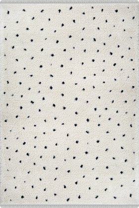 Ideal Shaggy Cream Rug Dots Ideal Shaggy Cream Rug Dots