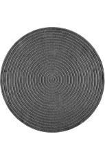 Rugs – Tenerife Anthracite Round Rug – Textured Circular Design – Living Room Rugs
