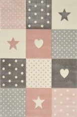 Rugs – Heart Kids Rug – Soft Heart Print – Kids Bedroom & Playroom Rugs Ireland
