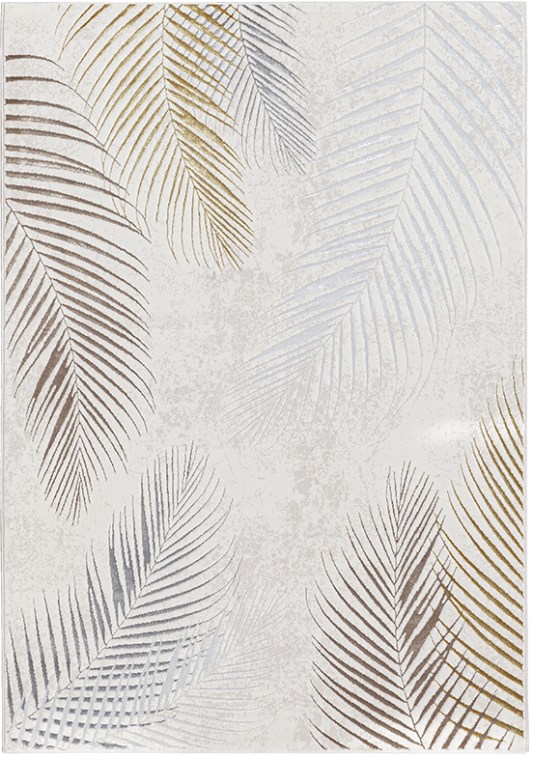 Creation cream leaf rug for sale