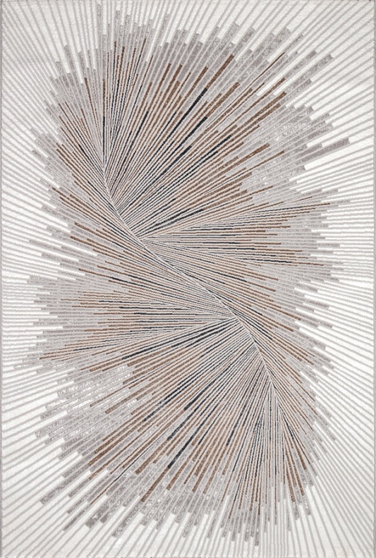 Creation grey spiral rug