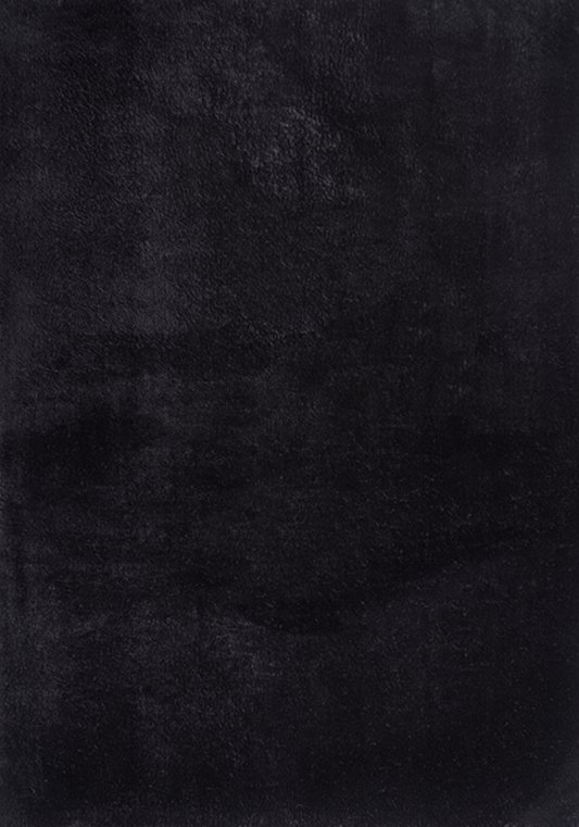 Black washable rug
