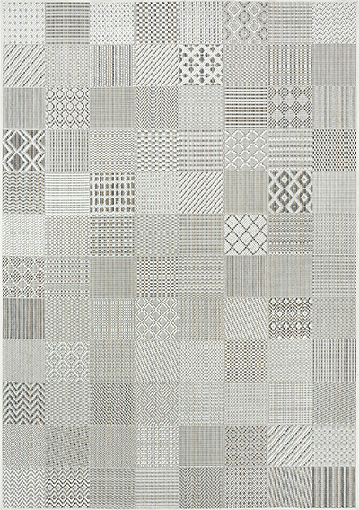 Avren grey pattern rug