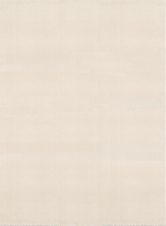 Cozy Cream ivory modern living room rug