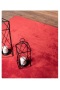 Red washable rug